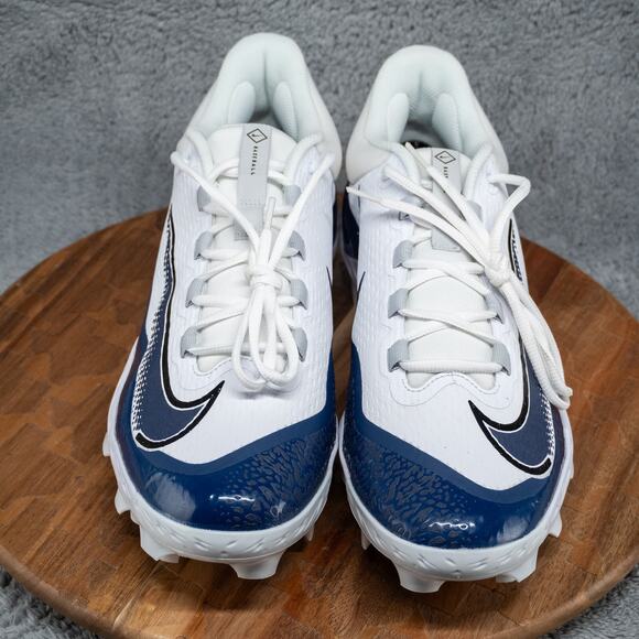 Nike Men's Alpha Huarache Elite 4 Low MCS - FD6255 103 - White / Blue - Size: 14 - Picture 3 of 7